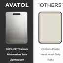 Titanium Cutting Board for Kitchen - Non Toxic Cutting Board - Easy to Clean and Dishwasher Safe - Non Plastic Metal Surface for Safe Meat Prep - Perfect for Health-Conscious Cooks