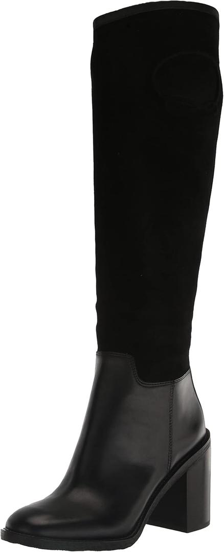 Franco Sarto Women's L-rivettall Knee High Boot (5.5, Black)