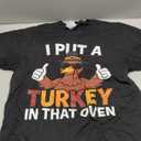 I Put Turkey in That Oven Thanksgiving Baby Announcement T-Shirt, M