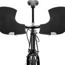 Bike Handlebar Mitts Polar Fleece Lining Handlebar Mittens (Black)