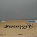 Folding Adirondack Chair, HDPE All-Weather Fire Pit Chairs, Plastic Adirondack Chairs with 2 Cup Holder, Outdoor Lawn Chair for Patio Garden (Teak)