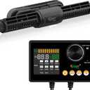 Hygger Intelligent Wave Maker for Aquarium, Saltwater Freshwater Circulation Pump Adjustable 6 Waves/Night/Feed/Wireless Connection Mode, Magnetic Holder Display Controller Memory Function (35W)