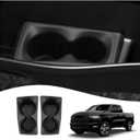 Karltys Car Door Cup Holder Insert, 2 Pcs TPE Front Door Cupholder Insert, Left and Right Door Pocket Cup Holder Insert for Dodge Ram 1500 2019-2025 2026