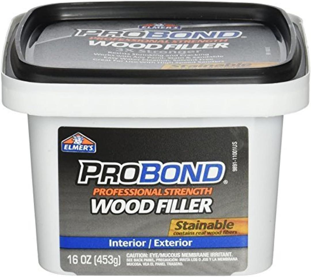 ELMERS Stainable Wood Filler, 1 Pint (P9891), 16 oz, Brown