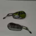 WOWTK Chrome L & R 8mm Rear View Mirrors Fit For Harley FLSTC FXDB Dyna FXDF FLSTF