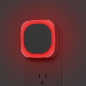 2 Pack Plug in Dimmable Red Night Light, Auto Dusk to Dawn Sensor, LED Night Light, Soft Glow, Diffused Light, for Baby Nursery, Kids, Bathroom, Hallway, Bedroom, Kitchen, as Gifts
