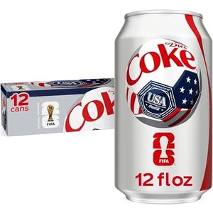 Diet Coke Soda Soft Drink Cans, 12 fl oz, 12 Pack Exp. 08/17/2026