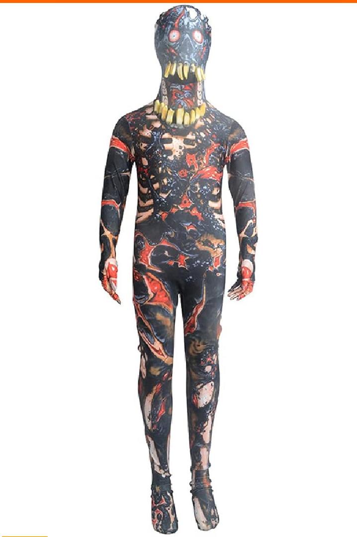 Quenny Halloween Children's Cosplay Horror Zombie Tights, Children's Halloween stage performance costumes, M