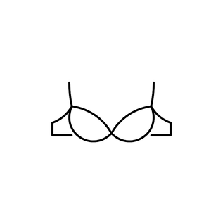 Aoxjox "Serena" Sports Bras, Black and White Color, Size S