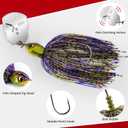 MadBite by KastKing Bladed Jig Fishing Lures, Multi-Color Kits, Irresistible Vibrating Action, Sticky-Sharp Heavy-Wire Needle Point Hooks, Popular 3/8 oz and 1/2 oz Sizes, Includes Storage Box
