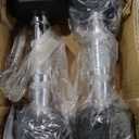 GYMENIST Single Hex Rubber Dumbbell with Metal Handles Exercise Heavy Workout Dumbbells Workout Weights Sold As Singles or Set of 2