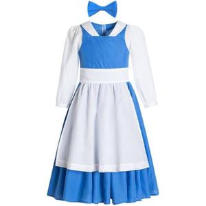 Belle Provincial Village Costume - Blue Princess Dress for Beauty and the Beast (12 Years)