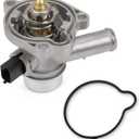 MITZONE Upgrade Aluminum Coolant Thermostat Housing Assembly Compatible with Chevy Cruze 2011-2016 Trax Sonic 2012-2020 Buick Encore 2013-2019 1.4L Replace 25200455 55565336 902-808