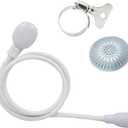 3.28FT Sink Spray Hose,Portable Sink Hose Sprayer, Shampoo Sprayer Hand Heldhead Shower Spray for Bathing Baby,Pets,Washing Hair,Rinsing Vegetables, with Hair Catcher Cover