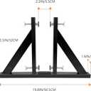 2Pack Mirror Stand for Floor, Heavy Duty Iron Floor Mirror Stand, Adjustable Mirror Holder Stand for Large Mirror, Plate, Poster, Black Mirror Stand for Bedroom, Living Room, Cloakroom