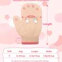 Evridwear Toddler Mittens Girl Boy Mittens 3 Pairs Knitted Stretch Gloves for Kids Toddler Winter Warm (4-6Years, Rainbow Printing)