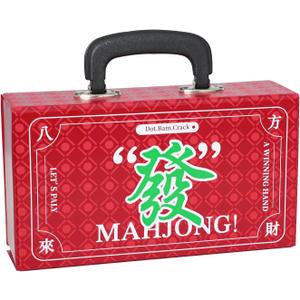 Empty Mahjong Carrying Case for Different Mahjong Tiles, Mahjong Storage Box(Case Only