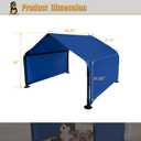 Outdoor Pet Shade Dog Shade Shelter, Versatile Pet Canopy Tent Pet Awning for Dogs, Cats, Small Animals and Livestock, 4'x4'x3' Waterproof, Sun Protection, Blue
