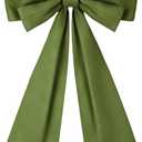 1 Pcs Large Olive Green Coquette Bow For Backdrop 27.6 X 21.7 Inches Big Bows Room Wall Decor Giant Ribbon Tie Hanging Gift for Birthday Bachelorette Party Girl Baby Shower Bridal Shower Wedding