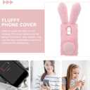 Mikikit Protective Phone Case for G Play 6.65 Inch Lightweight Fluffy Bunny Soft Cover Scratch Resistant Smartphone Shell Cute Animal Design (Pink)