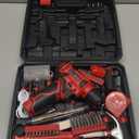 Tool Set - 8V Cordless Drill Set, 132 Piece Home Tool Set With Hand Drill, Tool Kit for Women & Men, Perfect for Homeowner, Diyer, Handyman