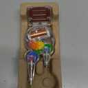 Kikkerland Solar Powered Rainbow Maker  Prism Suncatcher, Fun Home Window Decor  Unique Gift for Christmas & Birthdays  Double Crystal