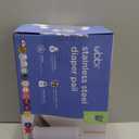 Ubbi Steel Diaper Pail, Odor Locking, No Special Bag Required, Award-Winning, Registry Must-Have, White