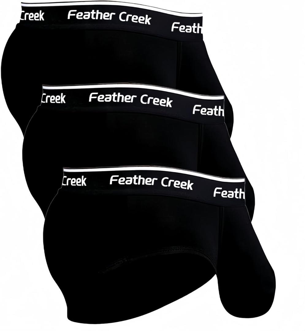 Mens Pouch Underwear Men's Separate Big Pouch Comfy Briefs Comfy Mid-Rise Pouch Bikini Brief Boxer Briefs (Medium)