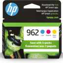 HP 962 Cyan, Magenta, Yellow Ink Cartridges for HP Printers | Works with Printer Series: OfficeJet 9010, 9020 | Eligible for Instant Ink | 3YP00AN