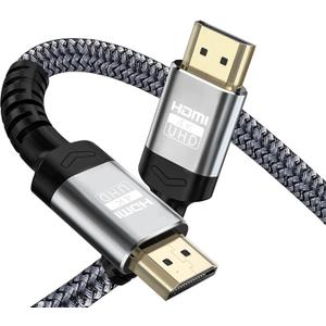 4K HDMI Cables 3Ft | 18Gbps Ultra High Speed HDMI 2.0 Cable & 4K@60Hz HDR ARC HDCP2.2 Ethernet-Braided HDMI Cord | for UHD TV Monitor Laptop Xbox PS4/PS5 ect (0.9m)