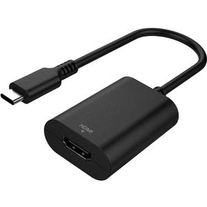 Philips USB C to HDMI Adapter, 4k 60 Hz USB Type C to HDMI Adapter for Monitor, MacBook Pro, MacBook Air, iPhone 16 Series, 15 Series, iPad Pro, Multiple Monitors Connector Cable, Black, SWU7114A/27