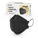 LEVENIS KN95 Face Masks 50 Pack, Breathable Comfortable and Disposable KN95 Mask, Black, 1 Count (Black)
