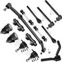 SCITOO 14pcs Front Suspension Kit Center Link Tie Rod End Adjusting Sleeve Sway Bar Link Ball Joint Idler Arm Fit 1978-1987 For Buick Regal For Chevy El Camino Monte Carlo
