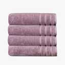 1888 Mills 625 GSM Premium 100% Cotton Bath Towels  Pack of 4 Luxury Bath Towel Set, Super Soft & Highly Absorbent  Quick-Dry Plush Texture for Bathroom, Spa & Gym Use (Lavender)