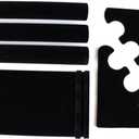 Three Jewelry Display Stand Organizer for Necklaces Bracelets Bangles Watches Black Protective Holder for Display and Storage