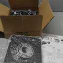 2-Light Flush Mount Ceiling Light Fixture, Industrial Black Metal Ceiling Light, Modern Rectangle Close to Ceiling Light for Hallway, Kitchen, Entryway