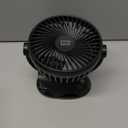 Minthouz Clip on Fan 360 Rotation Small Desk Fan, 7200mAh USB-C Rechargeable Portable Quiet Fan 4-Speed for Home, Office, Stroller, Camping, Gym & Outdoor