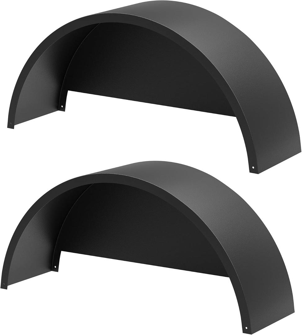 2 Pack Single Axle Trailer Fenders with Fenders Backs