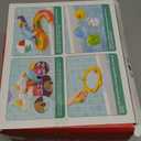 CUTE STONE Baby Bath Toys, No Hole Floating Squirting Bathtub Toy W/ Water Slide Building Track, Duck Fishing Net Game, Toddler Shower Toys, Water& Pool Toys, Educational Gifts for Boys Girls