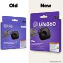 Life360 Tile - Bluetooth Tracker, Keys Finder and Item Locator for Keys, Bags and More. Phone Finder. Both iOS and Android Compatible. 1-Pack (Black)