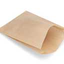 Kraft Paper Sandwich Style Bags (200) 6"x 1"x 8" Dry Wax Grease Resistant Bags. Perfect for Sandwiches, Cookies, Pastries, take-out, and Gifts. Made in the USA.