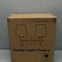 MOKATNG 2-Light Bathroom Light Fixtures, Gold Vanity Lights for Bathroom with Clear Glass, Bathroom Lighting Fixtures Over Mirror, Modern Wall lamp for Cabinet Hallway