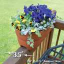 EMSCO Group Bloomers Railing Planter with Drainage Holes – 24" Weatherproof Resin Planter – Terracotta, 24.3 × 10.5 × 9.5 inches