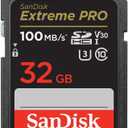 SanDisk 32GB Extreme PRO SDHC UHSI Memory Card  C10, U3, V30, 4K UHD, SD Card  SDSDXXO032GGN4IN