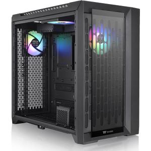 Thermaltake CTE C750 TG ARGB E-ATX Full Tower with Centralized Thermal Efficiency Design; 3x140mm CT140 ARGB Fans Pre-Installed; Tempered Glass Front & Side Panel; CA-1X6-00F1WN-01; Black