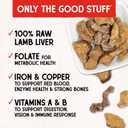 Stella & Chewy's Freeze-Dried Raw Lamb Liver Dog Treats - Single Ingredient, No Additives - Premium Training Treats - Perfect For Picky Eaters - 3oz Bag (EXP 11/08/26)