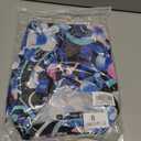 Women's Floral Print Button Down Shirts Short Sleeve Summer Casual Blouse Tops (M)