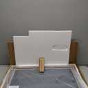 SMIROR 24 x 32 Inch Rustic Bathroom Mirror for Over Sink, Brown Walnut Metal Framed Farmhouse Rectangle Vanity Mirrors for Wall, Wooden Grain, Thick Frame, (Horizontally/Vertically) (32"L x 24"W, Walnut)