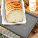 Kiss Core New Upgrade Bread Slicer for Homemade Bread, Bread Slicing Guide Adjustable Width, Foldable and Compact Cutting Guide with Crumb Tray, Suitability for Homemade Bread, Bagels, Cakes
