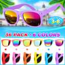 GINMIC Kids sunglasses Party Favors, 36Pack Kids, Boys and Girls Sunglasses Bulk Age 3-8 with UV400 Protection,Party Favors For Kids, Birthday Classroom Goodie Bags Party Supplies